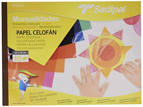 Caderno de Artesanato SADIPAL Papel Celofano (Multicor) Sadipal - Papel de arte e artesanato - papel celofano, multicor, artesanal
