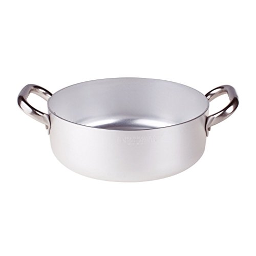 Panela baixa de alumínio com 2 polegadas em aço inoxidável PENTOLE AGNELLI Pentole Agnelli - Panelas de molho - alumínio, aço inoxidável, 2 polegadas, 36 cm
