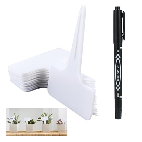 Etiquetas para Plantas GARDENATION com Marcador Branco (100 Un) RMIVEGLIA - Jardinagem - etiquetas, plantas, marcador branco, 100 unidades