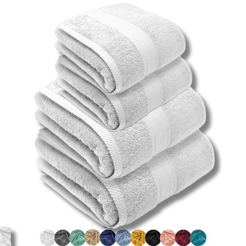 Conjunto de Toalhas de Banho LEBENGOOD (Branco - Algodão) LEBENGOOD - Toalhas de banho e panos de limpeza - branco, algodão
