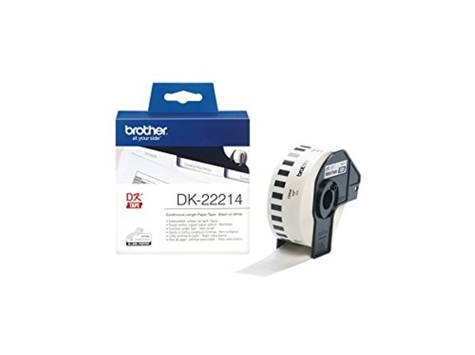Fita para Etiquetadora BROTHER DK-22214 Branco Brother - Fitas de etiquetas e recargas - branco, jato de tinta, fax-t74, fax-t75
