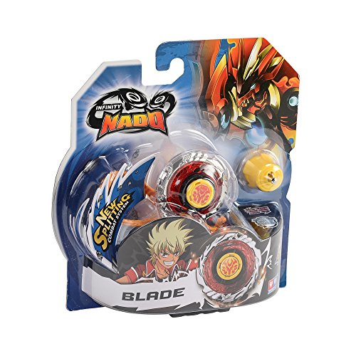 Lançador de bolas de batalha BEYBLADE Infinity Nado Fiery Blade Auldey - Jogos - lançador, beyblade, infinity, fiery blade, arma metal, anel ataque reversível