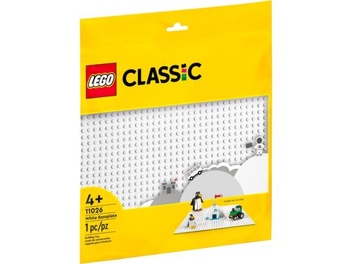 LEGO Classic - Base Branca (Idade Mínima: 1 Ano) LEGO - Brinquedos - lego, branco, base