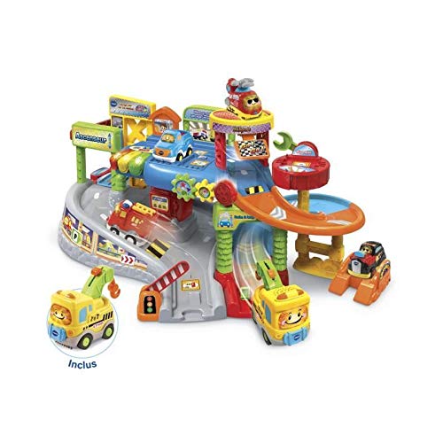 Brinquedo Educativo VTECH Mon Premier Garage Interactif (Idade Mínima Recomendada: 1 ano) VTech - Brinquedos - interativo, 1 ano, sons, luzes de stop