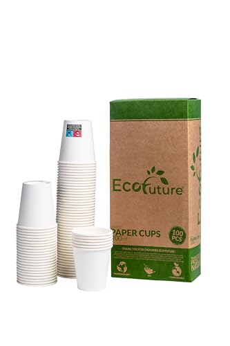 Copo de Café Reutilizável 500 Unidades Branco 200 Ml Business Import and Export OÜ - Canecas - branco, 200 ml, cartão, reutilizável