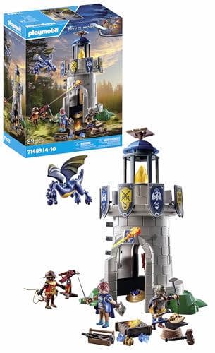 Playmobil Novelmore 71483 Torre de Cavaleiros com Ferreiro e Dragão PLAYMOBIL - Conjuntos de brinquedos - torre, cavaleiros, ferreiro, dragão, fogo