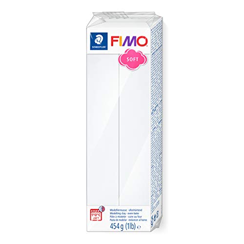 Modelador STAEDTLER Fimo Soft (Branco - 450 g) Staedtler - Materiais de cerâmica e escultura - 450 g, alta qualidade, fácil de misturar, no endurece