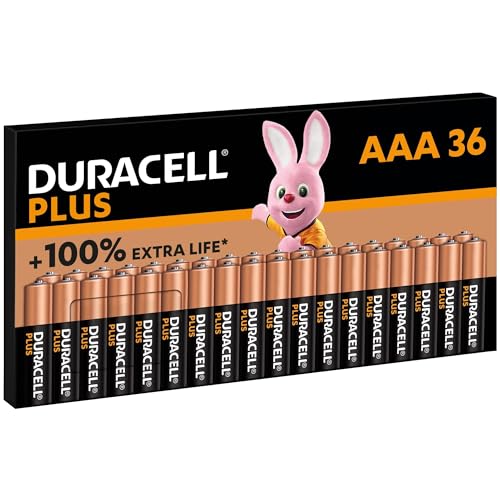 Pilhas DURACELL Plus AAA (36 unidades) (Alcalina - 1.5V - Azul) Duracell - Baterias de uso geral - alcalina, AAA, 1.5v, 36 unidades