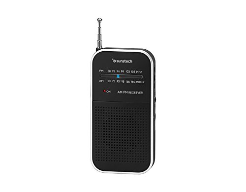 Rádio SUNSTECH RPS44 (Preto - Digital - FM/AM - Pilhas) SUNSTECH - Radios - analógico, am/fm, auscultadores, antena telescópica