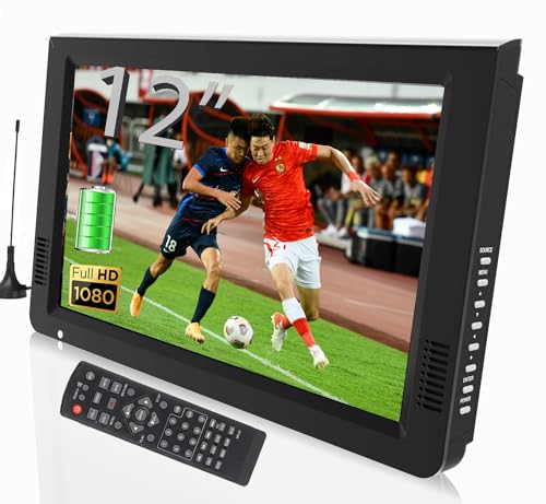 TV portátil Lelukee (12'' - LED) + Bateria recarregável Shenzhen Konsta Electronic Co.,Ltd - Televisores - tv portatil, lelukee, 12 polegadas, led, bateria recarregável