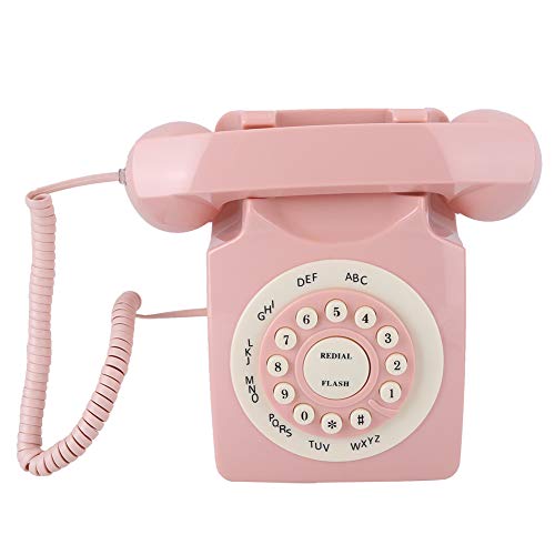 Telefone Fixo DP OFIRIS 001 (Rosa - 1.8 x 5.2 x 4.6 cm) Dpofirs - Telefones com fios - rosa, abs, 1 pilha, telefone fixo