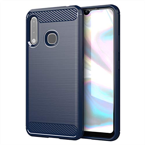 Capa para Samsung Galaxy A70E Azul Cepillado CADORABO - Capas para telemóveis - azul, TPU, resistente a riscos, samsung