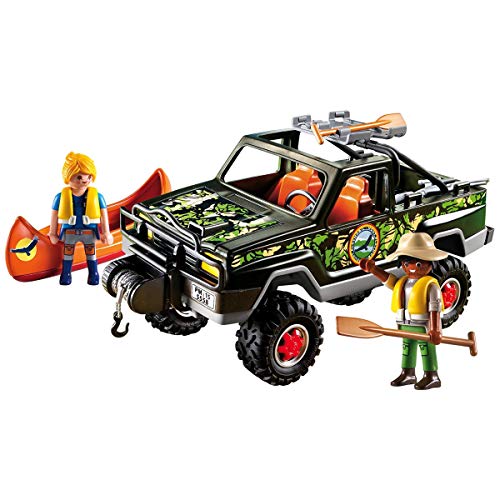 Playmobil Wild Life Adventure Pickup Truck 2 Pieces PLAYMOBIL - Brinquedos - playmobil, wild life, pick up truck, aventura, animais selvagens, barco a remo