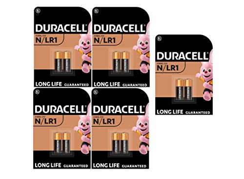 Pilhas DURACELL N/LR1 E90 (5 blisteres de 2 baterias) Duracell - Baterias - 1.55V, 700 mAh, 9 V, alcalino