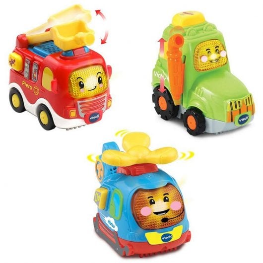 Brinquedo sobre Rodas VTECH TutTutTut 3 em 1 VTech - Brinquedos - 3 funções, botão musical, luzes giratórias, cinto de segurança
