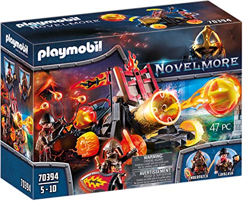 Playmobil Novelmore 70394 catapulta para lavação de armas PLAYMOBIL - Livros - catapulta, lavação de armas, raiders de burham, projetores