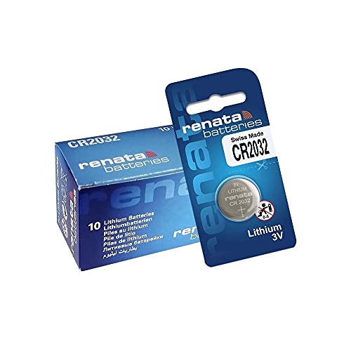 Pilhas Não Recarregáveis RENATA CR2032 (10 unidades) Renata Ag - Baterias de uso geral - 2200 mAh, 3 V, litio, cr2032
