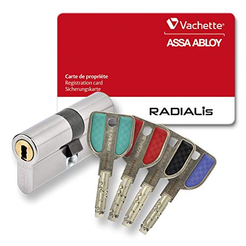 Cilindro Radialis com Função Synkro e 4 Chaves VACHETTE - Fechaduras e trincos - proteção, alta segurança, resistente, patentado
