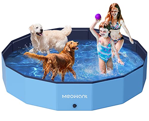Piscina Desmontável MEOWANT (Preto - Poliéster - 180x30 cm) Meowant - Acessórios de grooming para animais de estimação - piscina desmontável, poliéster, anti-uv, resistente à água salgada, 3 camadas