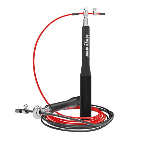 Corda para Saltar SPEEDROPE Fitness (Preto) AMRAP Fitness - Cordas de saltar - corda, saltar, speedrope, fitness, preto