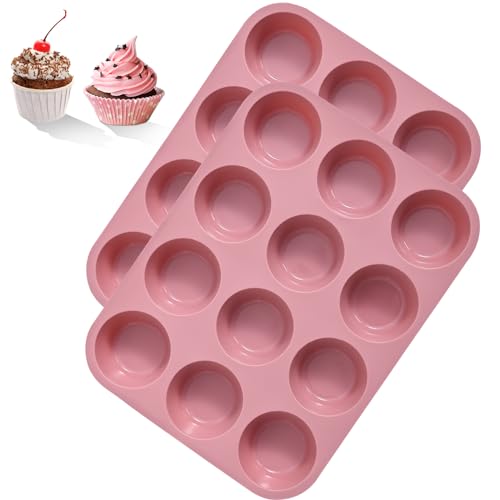 Forma de Silicone para Bolo BASVII | 12 Magdalenas BASVII - Formas para muffins e pastelaria - silicone, 12 magdalenas, fácil de limpar