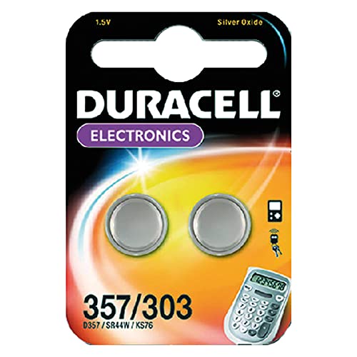 Pilhas DURACELL 303/357/RS44 (2 unidades) Duracell - Relógios - óxido de lítio, 1,5 V, botão/moeda, 2 unidades
