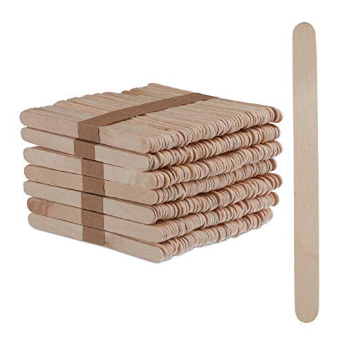 Conjunto de 500 Espigas de Madeira para Gelado Relaxdays Relaxdays - Espetos e palitos de comida - espigas, madeira, gelado, relaxdays