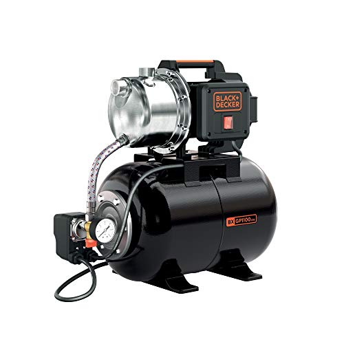 Bomba de Água BLACK & DECKER BXGP1100XBE BLACK + DECKER - Bombas de irrigação, reforço e sistemas de aspersão - 19 L, 8 m, 1100 W, aço inoxidável