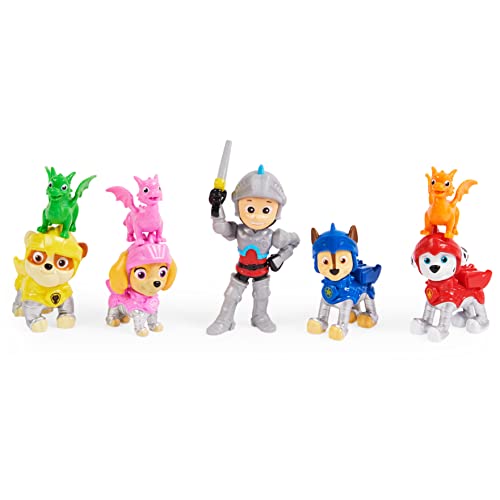 Conjunto de Figuras de Ação CANINA Knight Patrol for Rescue Pack PAW PATROL - Jogos - figuras, ação, canina, knight patrol, rescue pack