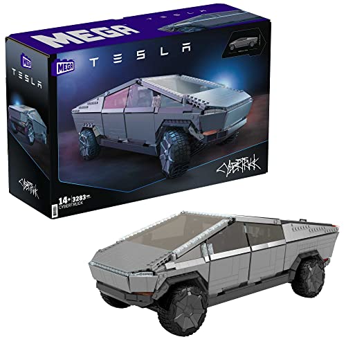 Figura de Ação MEGA BLOKS Mega Construx Tesla Cybertruck (Idade Mínima: 5 anos) Mattel - Kits de modelos em escala - tesla cybertruck, construção, 5 anos