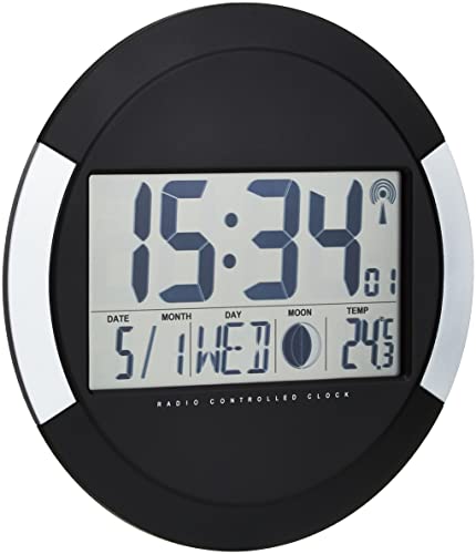 Relógio Digital Hama PP-245 Preto (Relógios) Hama - Relógios de parede - mignon aa, preto, plástico, pilhas incluídas