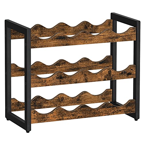 Estante de Vinho SONGMICS Kwr011B01 Castanho SONGMICS - Utensílios de Cozinha - estante, vinho, castanho