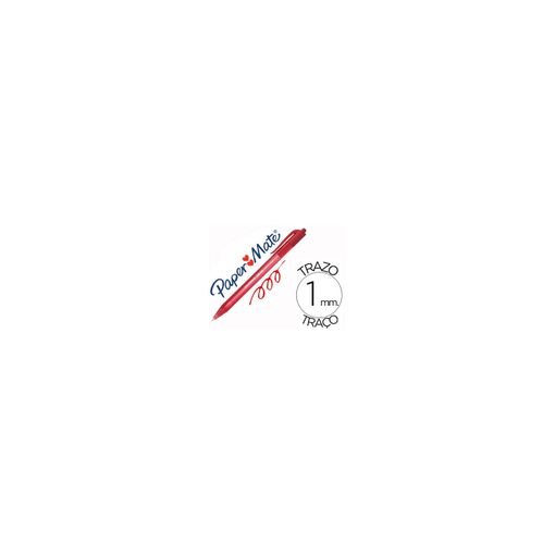 Esferográfica PAPERMATE Inkjoy 100 RT Vermelho Papermate - Canetas - tinta à base de óleo, traço médio, 1mm, escrita suave