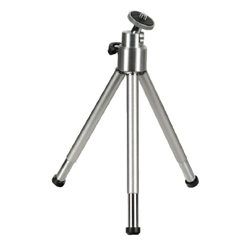 Hama Mini Tripod with Ball Tilt Head, silver Hama - Peças e acessórios para câmeras - mini tripé, cabeça de balanço, altura ajustável