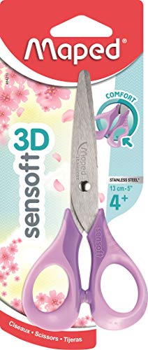 Tesoura Maped Sensoft 13 Cm Azul (Recondicionado Como Novo) Maped - Ferramentas de corte e relevo para artesanato - tesoura, maped, sensoft, 13 cm, azul