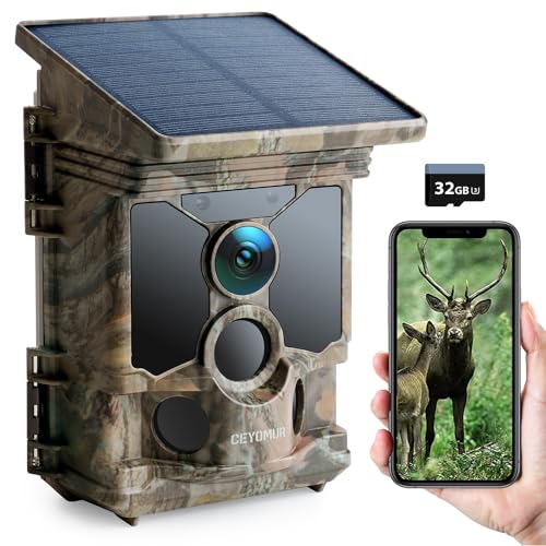 Câmara de Vigilância Solar Ceyomur 46Mp 4K CEYOMUR - Câmeras de trilha - solar, 46mp, 4k