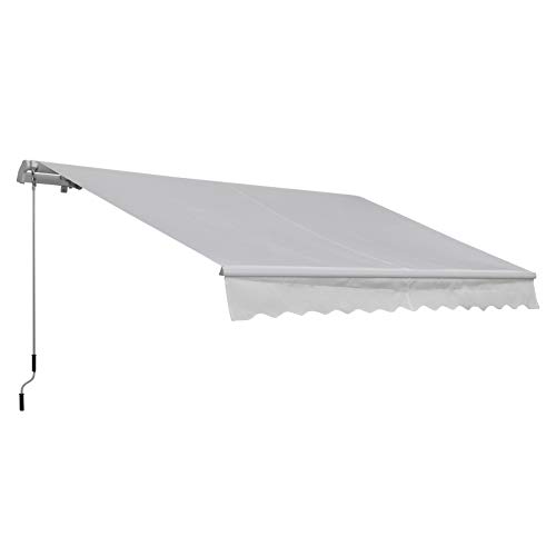 Toldo Manual Dobrável Outsunny | 3,5 x 2,5 m - Aço e Tecido de Poliéster Outsunny - Toldos - 3,5 x 2,5 m, aço, poliéster, articulado