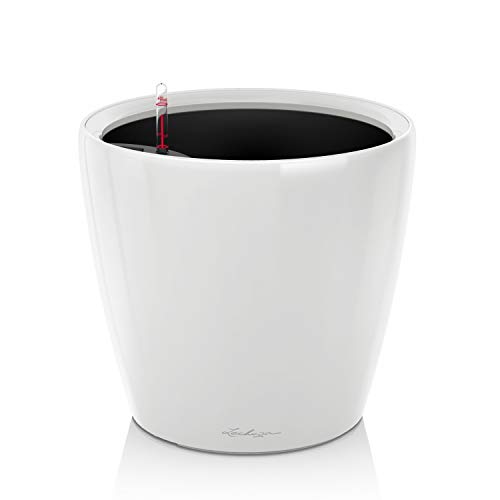 Vaso para Plantas LECHUZA Premium Classico LS Branco (28 x 26 cm) LECHUZA - Móveis de exterior - 28 x 26 cm, antiderrapante, proteção seca, excessu de água