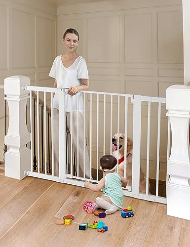 Porta de segurança com fechadura automática 75-131 cm COMOMY COMOMY - Móveis para bebês e crianças pequenas - fechadura automática, alumínio, aço, polipropileno