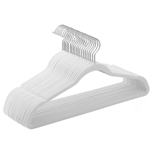 Conjunto de 20 Suportes para Roupa SONGMICS Branco SONGMICS - Cabides - conjunto, 20 suportes, branco