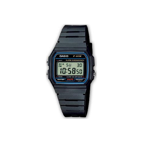 Relógio Digital Homem Casio Aço e Resina Preto Casio - Relógios - digital, cronómetro, alarme diário, resistente à água