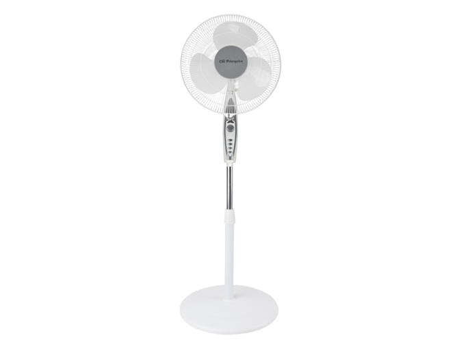 Ventilador de Pie ORBEGOZO SF-0147 (3 Velocidades - 50W) Orbegozo - Ventoinhas de mesa e de pedestal - 3 velocidades, cabeça oscilante, altura regulável, potência 50w