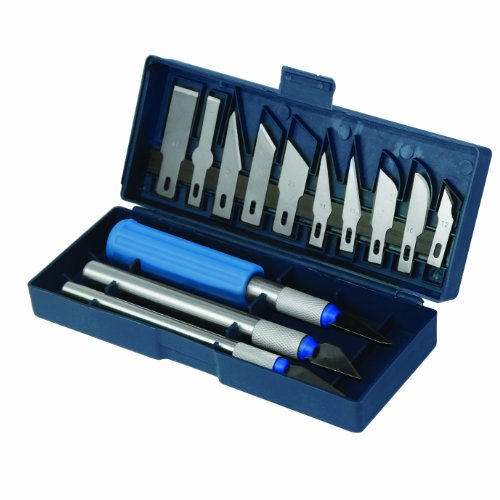 Conjunto De Facas SILVERLINE 16 Peças (Material: Aço Inoxidável) Silverline - Ferramentas de corte e relevo para artesanato - aço inoxidável, 16 peças