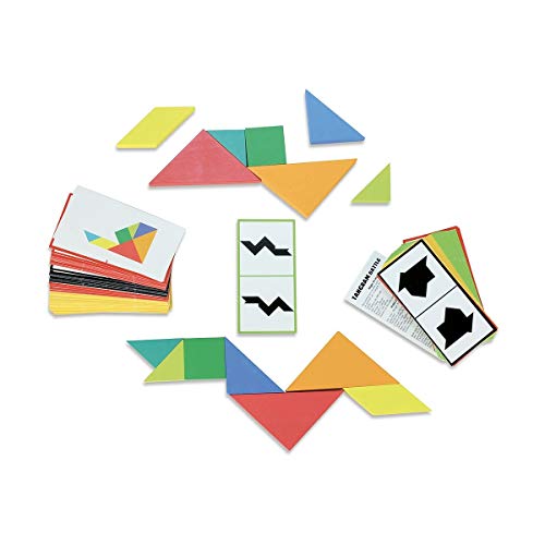 Jogo de Tabuleiro VILAC Tangram Battle (Idade Mínima: 5) VILAC - Brinquedos - tangram, 5 anos, nível de dificuldade, cartas