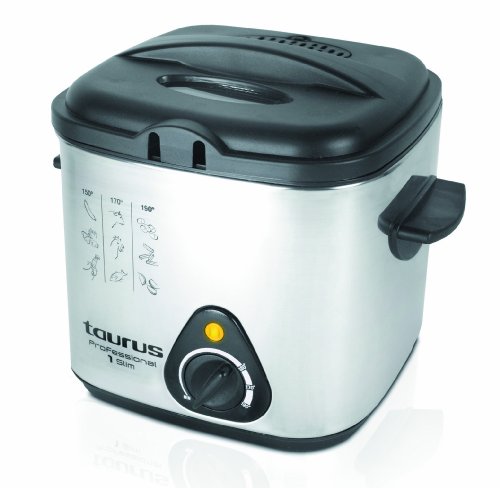 Fritadeira TAURUS Professional 1 Slim (1000 W - Capacidade: 1 L) Taurus - Aquecedores de pratos e travessas - 1000 W, 1 l, antiaderente, regulação de temperatura