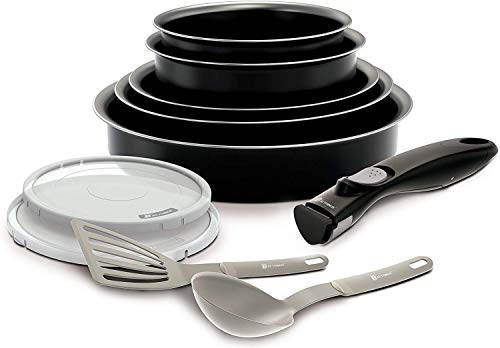 Panelas EASYCOOK Backen (Aço Inoxidável - Preto) Backen - Conjuntos de panelas - aço inoxidável, preto, antiaderente