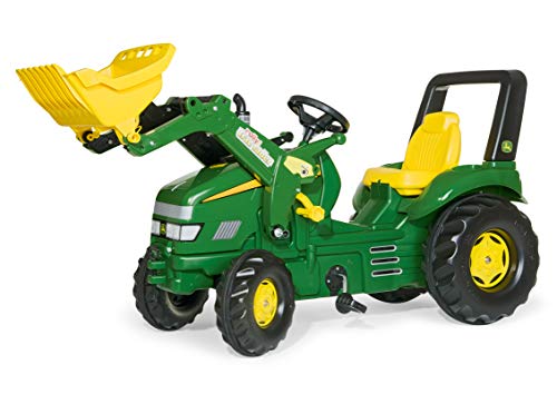 Trator ROLLYTOYS John Deere 6210R (Idade Mínima Recomendada: 3 anos) Rolly Toys - Brinquedos - rodas, eixo dianteiro, 360º, direção por pedais