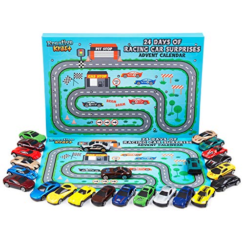 Calendário do Advento KREATIVEKRAFT 24 Surprises Racing Cars F&F Stores Ltd - Calendários, organizadores e planejadores - advent calendar, 24 surpresas, automóveis de corrida, crianças
