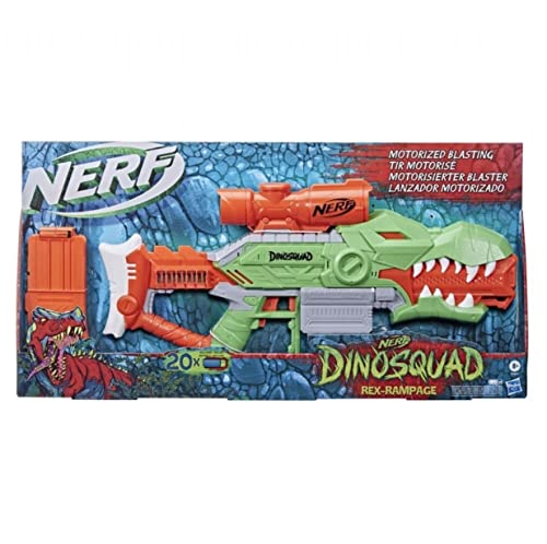 Lançador NERF DinoSquad Rex Rampage (Idade Mínima: 8 anos) Nerf - Armas de brinquedo e acessórios - lançador, nerf, dinosquad, rex rampage, idade mínima