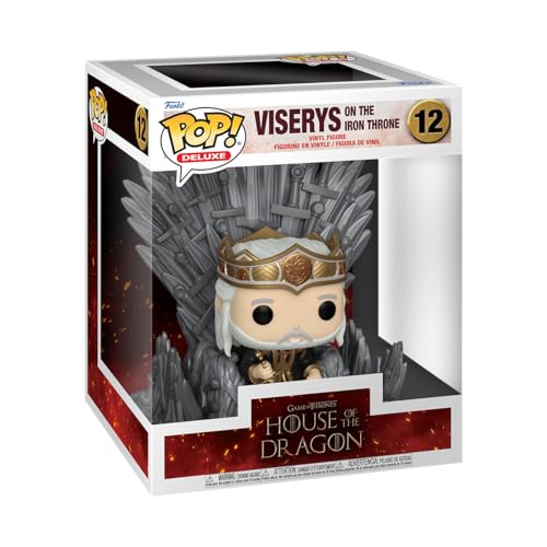 Figura FUNKO POP! House of the Dragon: Viserys on the Iron Throne Funko - Brinquedos - figura, funko pop, house of the dragon, viserys, iron throne